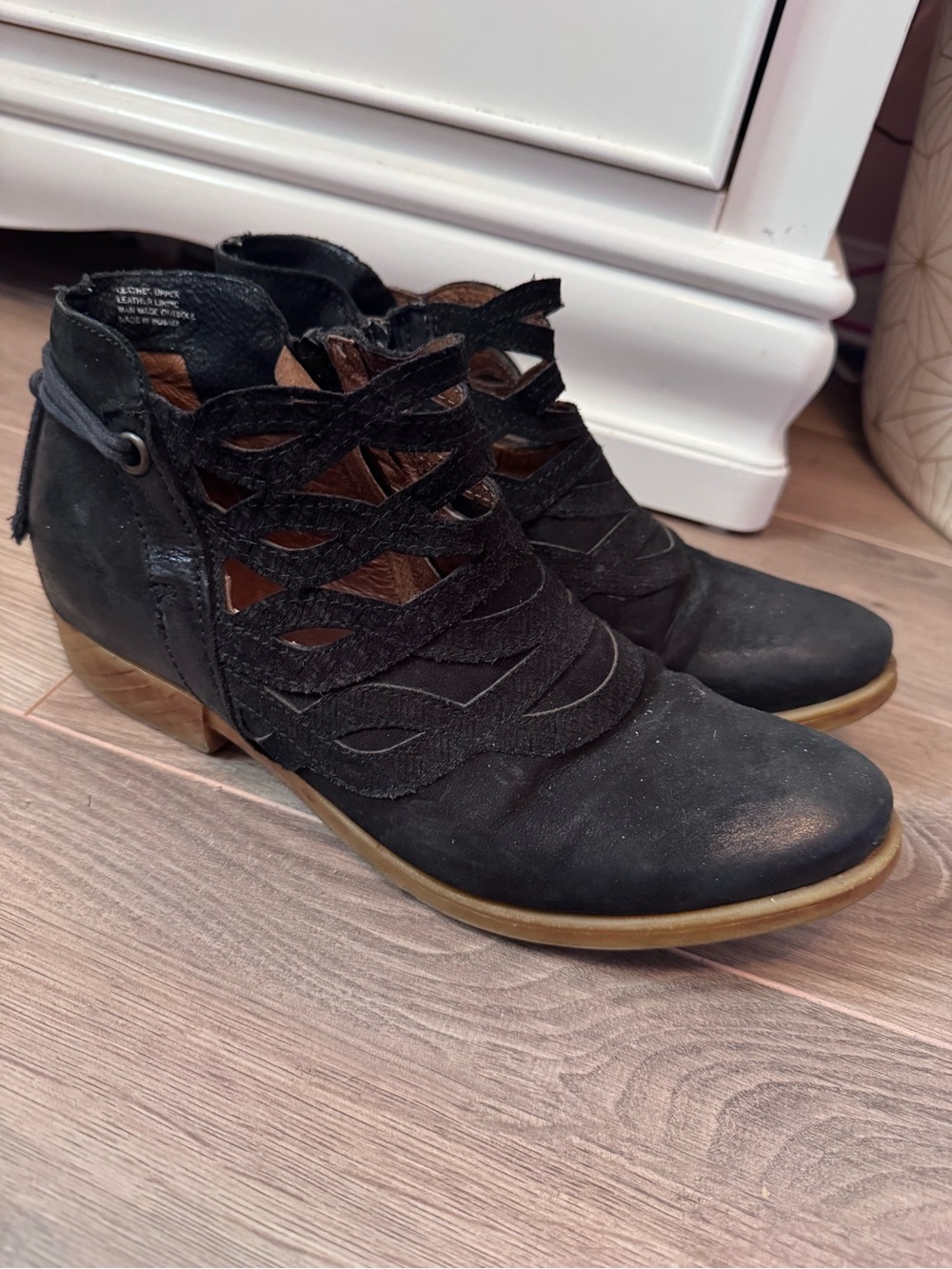 Miz Mooz Cutout Ankle Boots